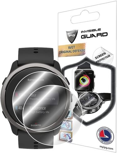 IPG for Suunto 9 G1 Baro Smartwatch Hydrogel Screen Protector (2 Units) Invisible HD Clear Film Anti Scratch Guard-Smooth/Self-Healing/Bubble for 9 G1 Baro in Kuwait