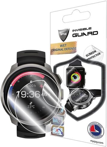 IPG for Suunto 9 G1 Baro Smartwatch Hydrogel Screen Protector (2 Units) Invisible HD Clear Film Anti Scratch Guard-Smooth/Self-Healing/Bubble for 9 G1 Baro in Kuwait