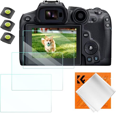 K&F Concept Rebel T7 T6 Screen Protector for Canon EOS Rebel T7 T6 T5 DSLR Camera & Hot Shoe Cover in Saudi Arabia