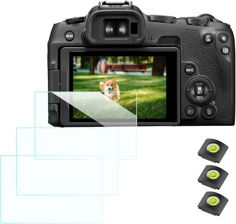 K&F Concept Rebel T7 T6 Screen Protector for Canon EOS Rebel T7 T6 T5 DSLR Camera & Hot Shoe Cover in Saudi Arabia