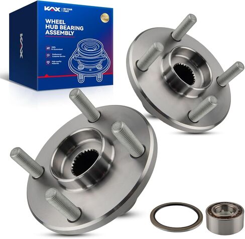 Kax 512319 زوج Hub Wheel Wheel Pair & Bearing For For 2006-2010 VW Jetta ، للفترة 2009-2010،2012-2022 VW Passat ، لعام 2013-2014 VW Jetta ، 5 Lug w/ABS in Kuwait