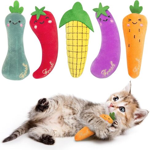 Large Cat Toy Catnip Crinkle Pillow, Refillable Catnip Bag Design, Kitten Teeth Cleaning Toys Anxiety Relief, 15 Inche, Cocoa Brown in Saudi Arabia