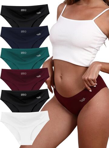 Seamless Women's Underwear - Smart Color-Changing Label & Bikini Panties with Silk-Lined Gusset in Saudi Arabia