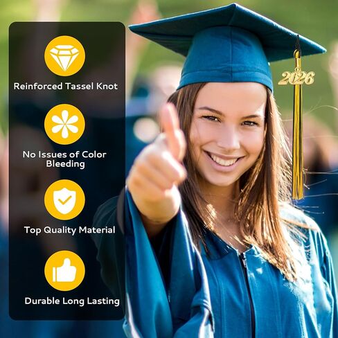 2026 Tassel Graduation ، Tassel Tassel Black ، Tassel Charms for Graduations Cap Decorations ، Tassels Memorial Grad Class of 2026 College High School Crugher Cenemonies Associations in Kuwait