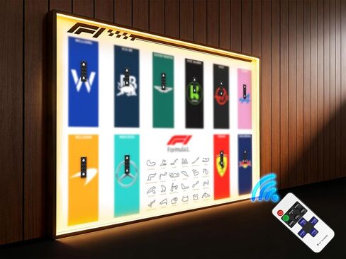 Xiu Car Wall Mount مع Lego Speed ​​Champions F1 ، مجموعة سيارات سباق الأداء 77242-77251 ، مثقلات البالغين جدار الجدار ، ديكور المنزل أو المكتب ، لون التدرج (شملت سيارة NNO) in Kuwait