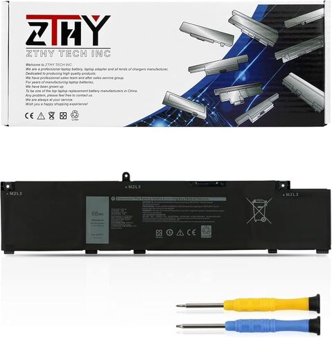 ZTHY New NYFJH استبدال بطارية الكمبيوتر المحمول Dell Precision 7530 7730 7540 7740 Series GW0K9 0WNRC VRX0J 0NYFJH 0GW0K9 451-BCGI 11.4V 8070mAh 97Wh 6Cell in Saudi Arabia