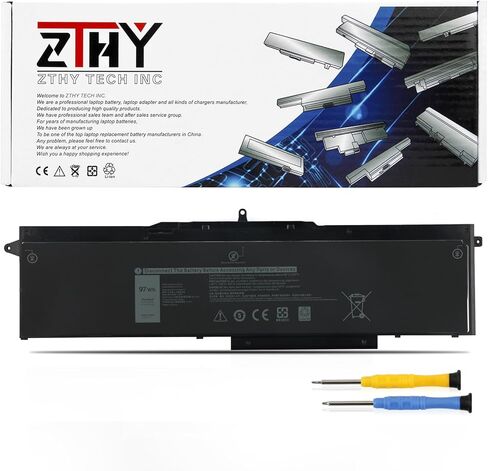 ZTHY New NYFJH استبدال بطارية الكمبيوتر المحمول Dell Precision 7530 7730 7540 7740 Series GW0K9 0WNRC VRX0J 0NYFJH 0GW0K9 451-BCGI 11.4V 8070mAh 97Wh 6Cell in Saudi Arabia