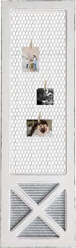 SOFE Narrow Chicken Wire Frame Bulletin Board, 39 Inches Tall Farmhouse Wall Grid Panel, Hanging Photo Display/Jewelry Organizer, Unique Memo Board or Vision Board for Office Home School Decor in Saudi Arabia