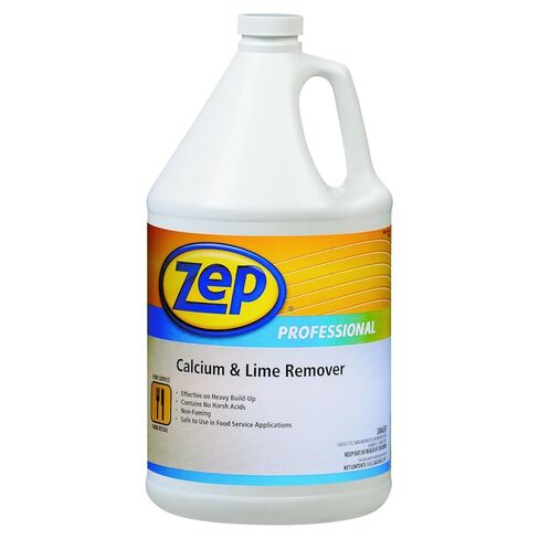 Zep Industrial Calsium and Lime Remover - 128 OZ (حالة من 4) 1041491 - صيغة Pro Grade آمنة على الفولاذ المقاوم للصدأ والألمنيوم والزجاج والبلاستيك والسيراميك in Kuwait