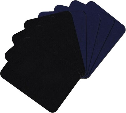 Moonsjones الحديد على بقع لإصلاح نسيج الملابس ، 8 PCS أقوى أقوى معدات القطن الغراء الصحيح للثقوب داخل وخارج السراويل ، الجينز ، سترة ، خيام ، قبعة ، قماش (7.5 سم × 10.5 سم) in Kuwait