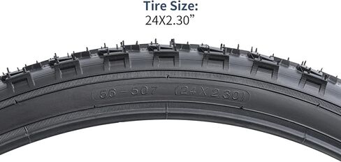 YUNSCM 2-PCS 24" Mountain Bike Tires 24x2.30/56-507 and 24" Heavy Duty Bike Tubes Schrader Valve Compatible with Mountain/Off Road Bike 24x2.25 24 x 2.30 Bicycle Tires and Tubes (Y-1218) in Saudi Arabia