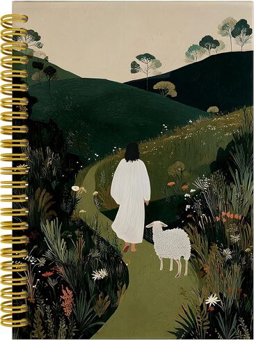 Sage Green Green Floral Inspirational Notebook Notebook Journal ، وهي تأكيدات يومية للنساء المحمول الحلزوني 5.5x8.3 ، مجلة تمكين الإناث لمستلزمات المكاتب المدرسية in Kuwait