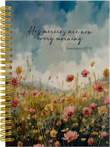 Sage Green Green Floral Inspirational Notebook Notebook Journal ، وهي تأكيدات يومية للنساء المحمول الحلزوني 5.5x8.3 ، مجلة تمكين الإناث لمستلزمات المكاتب المدرسية in Kuwait