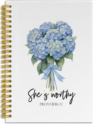 Sage Green Green Floral Inspirational Notebook Notebook Journal ، وهي تأكيدات يومية للنساء المحمول الحلزوني 5.5x8.3 ، مجلة تمكين الإناث لمستلزمات المكاتب المدرسية in Kuwait
