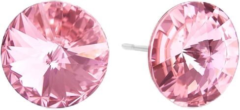Ella Champagne Crystal Stud Strings - 10 مم قطع ريفولي ، بلورات أصلية ، فولاذ مقاوم للصدأ خالية in Kuwait