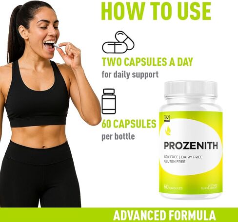 Prozenith Pro Capsules - Official Prozenith Pro Pills Supplement Premium Formula, Natural Support for Overall Health & Wellness, Pro ZenithPro Reviews, 60 Capsules for 1 Month in Kuwait