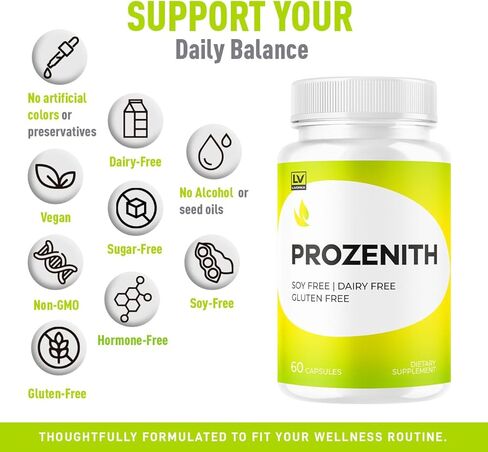 Prozenith Pro Capsules - Official Prozenith Pro Pills Supplement Premium Formula, Natural Support for Overall Health & Wellness, Pro ZenithPro Reviews, 60 Capsules for 1 Month in Kuwait