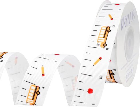 مدرس شريط الحاكم تحت عنوان 5/8 بوصة × 12 ياردة قياس شريط الشريط لهدايا المعلمين ، والحرف اليدوية تحت عنوان المدرسة والعودة إلى مستلزمات الزخارف المدرسية in Kuwait