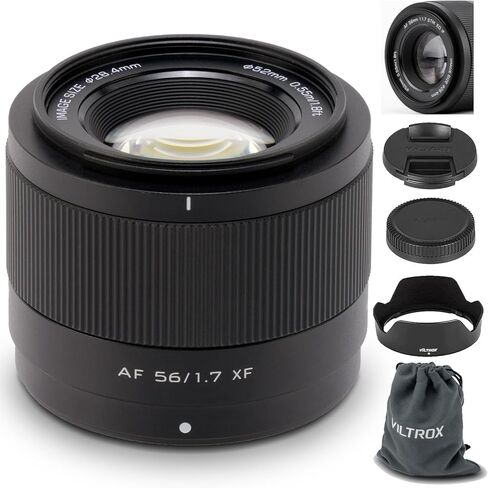 VILTROX 56mm F1.7 f/1.7 XF-Mount APS-C عدسة ذات فتحة كبيرة للتركيز التلقائي لكاميرا Fujifilm Fuji X-Mount X-E3 X-E4 X-H1 X-PRO2 X-PRO3 X-T1 X-T2 X-T3 X -T4 X-T20 X-T30 X-T30II X-T200 X-S10 X-H2 X-H2S X-S20 in Saudi Arabia
