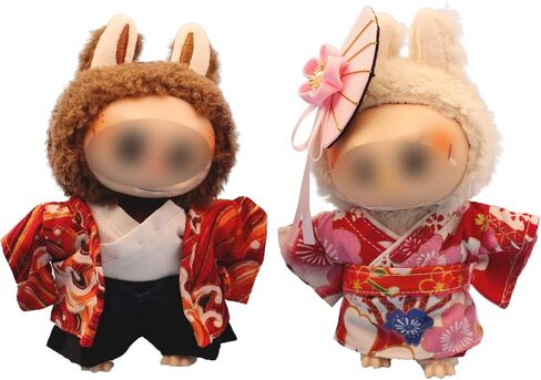 مجموعة ملابس Design 17cm Doll Clothes مجموعة لابوبو بوي مع قبعة ، سترة ، سراويل ، نظارات ، أحذية (لا دمية) in Saudi Arabia