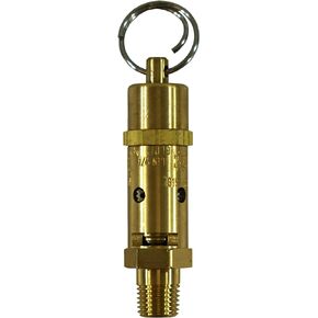 Kingston 1/4" NPT Brass Hard Seat Industrial Pressure Relief Valve, Made In The USA. (300 PSI / 369 SCFM)