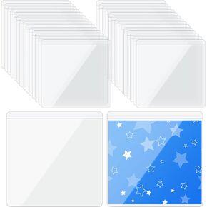 Sxetix 30 Pack Self-Adhesive Label Holders Index Card Holder 3.5 x 3.5 Inch Bussiness Card Organizer Label Pockets Label for Storage Bins Organizing and Protecting Cards in Kuwait