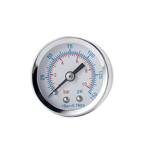 NANPU Air Pressure Gauge 1/4" Male NPT Connection Size, 0-150 PSI