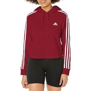 adidas Women's Essentials 3-Stripes Cropped Hoodie