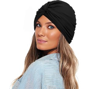 Swim Cap Women Adult Swim Turban Bathing Caps for Women Swimming Cap for Women Long Hair Lycra Swim Cap Waterproof
