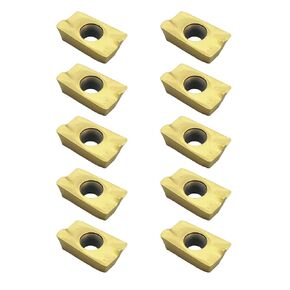 10Pcs APKT1604 Carbide Inserts Tin Coated Gold TiN Coating Replace 0056-1604x10 with Box