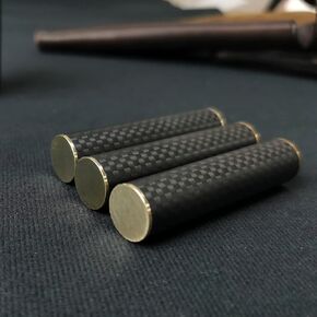 EDC Fidget Toys Stress Relief for Adults Magnetic Metal Carbon Fiber Three-Section Stick Rotating Creative Gift