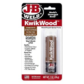 J-B Weld Tan KwikWood Wood Repair Epoxy Putty, 1 oz. Stick