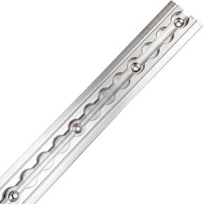 US Cargo Control Flanged L-Track, 8 Ft Aluminum L Track Rail for Recessed Installation for Versatile Trailer Tie Down Track in Enclosed Trailers, Utility Trailers or Truck Beds