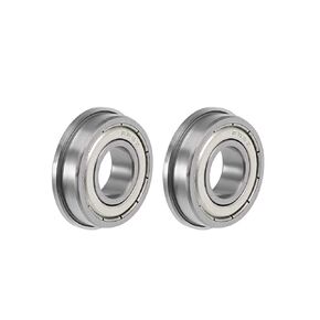 uxcell FR8ZZ Flange Ball Bearing 1/2" x 1-1/8" x 5/16" Shielded Chrome Bearings 4pcs