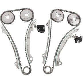 WEDOAUTO Timing Chain Kit Fit For Infiniti Qx56 2004-2006, For Nissan Armada 2005-2010, Pathfinder 2008-2010, Titan 2004-2010 Replace# 13070-ZE00A, 13070-ZE00B, 13024-7S000, 13091-7S000, 13091-7S011