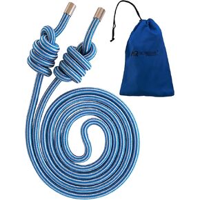 Megaraise Flow Rope Weighted Fitness Jump Rope For Women Kids Boys Girls Exercise Working Out, Home Gym Outdoor Adjustable 6.5 feet Length Skipping Cardio Training Braided Ropes-240g(0.53lb)