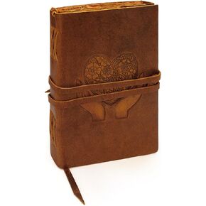 Luxeoria Leather Journal for Women and Men | Leather Journal Notebook | Travel Diary with Lined Kraft Paper| Handcrafted Journals for Writing | 5"x7" - Vintage Hook