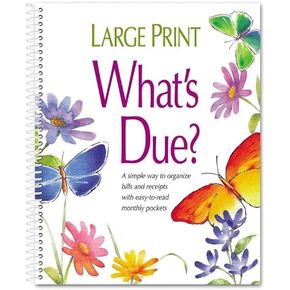 Large Print What's Due Organizer