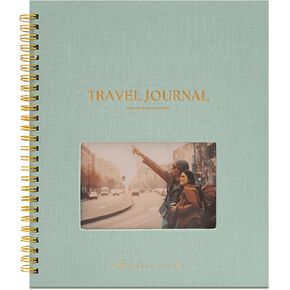 Travel Journal for Women, Men with Prompts – Travel Scrapbook, Diary, Bucketlist, Roadtrip & Adventure Journal, Travel Planner Gift, Undated World Travel Journal, Couples, Teens (Speckles Cream)