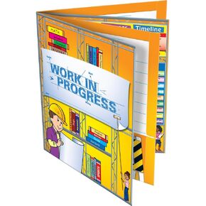 Really Good Stuff Work-in-Progress 4-Pocket Folders - 12 folders - Bulk School Supplies, Take Home Organizer for Students, Classroom Essentials