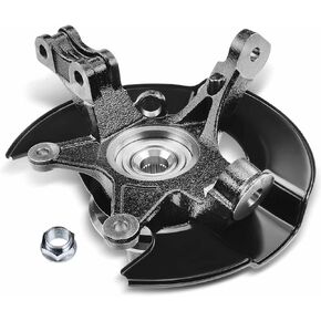 A-Premium Front Steering Knuckle & Wheel Bearing Hub Assembly Compatible with Honda Pilot 2003-2004 V6 3.5L, Right Passenger Side, Replace # 51211S3VA01, 45255S9VA00, 44600S0XA00