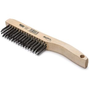 Lincoln Electric K3185-1 Carbon Steel Wire Brush, 4 x 16 Bristle Rows, 9.4" Length, Shoe Handle
