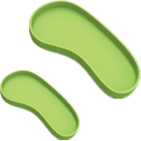 LSTCPGLAI 2 قطعة طبق ماء السلحفاة طبق ماء الزواحف يستخدم لسلحفاة الذرة الأفعى الزحف الحيوانات الأليفة الأكل والشرب (أخضر) in Kuwait