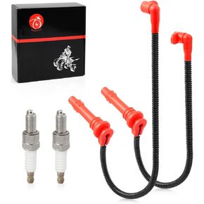 Spark plug & Ignition Coil Wire Cap for Polaris Ranger XP 900 1000 General XP 4 1000 2013-2023 4014032 4014033 4017692 4017693