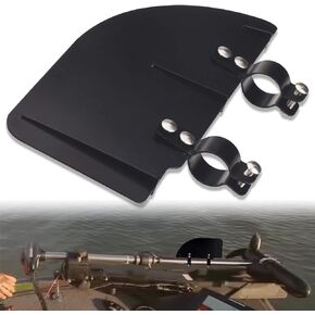 Boat Rudder Clamp for 24-55 and Most Thrust Trolling Motors Accessories fit Fishing Kayak, Canoe, Pontoon, installed on motors with 0.94-1.14" and 1.18-1.37" shaft diameter