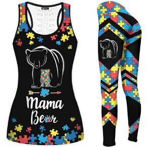 Women Tank Top Legging Set, Workout Set 2 Pieces Activewear For Women, Yoga Set Gifts for Mom