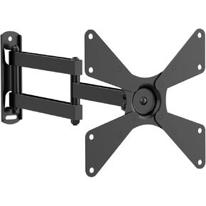 حامل جدار تلفزيون كامل الحركة من OKURMOUNT، دعامة أذرع مفصلية بإمالة دوارة، دوران تمديد قابل للتعديل على الحائط للتلفزيون، لمعظم أجهزة التلفاز ذات الشاشات المنحنية المسطحة مقاس 10-42 بوصة، بحد أقصى 200 × 200 مم حتى 44 رطلًا in Kuwait