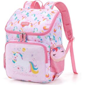 mommore Kids Backpack for Toddler Boys Girls Preschool Backpack Elementary Bookbag with Drawstring Bag for Kindergarten Age 3-5 (Mermaid)