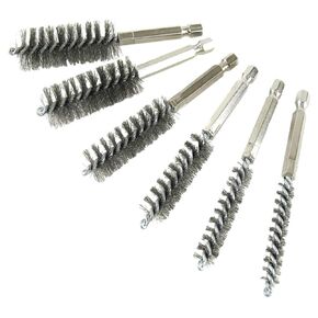 Innovative Products of America #8080 Twisted Wire Bore Brush Set, Stainless Steel, 8 10 12 15 17 and 19mm