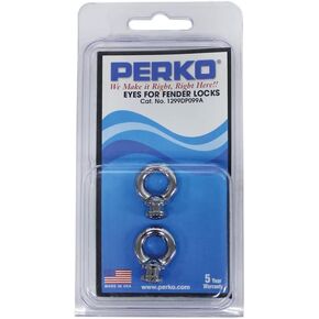Perko 1299DP099A Spare Eye for Fender Lock, Metallic, I.D Eye 3/8", O.D. Flange 1-1/2", and screw size #8